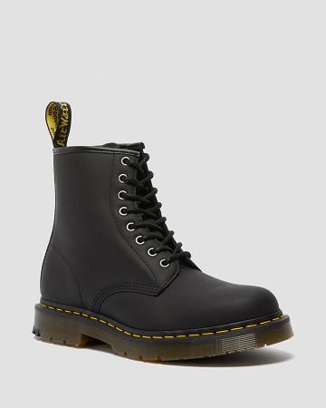 Dr Martens 1460 DM's Wintergrip Veterlaarzen Dames Zwart | NL 615CTV